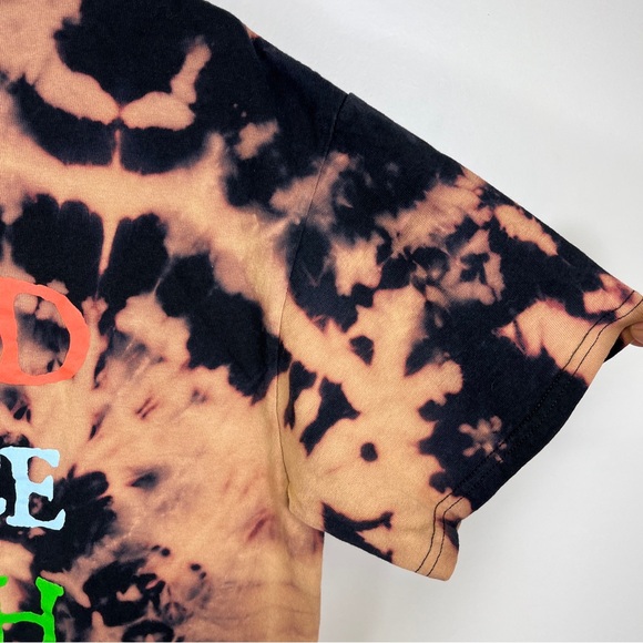 Religious Jesus Tee Y2ks Lrg Saved By Grace Through Faith Ephesians Bleach Dye - Picture 7 of 8